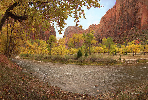 Virgin River Canyon in Autumn Photograph